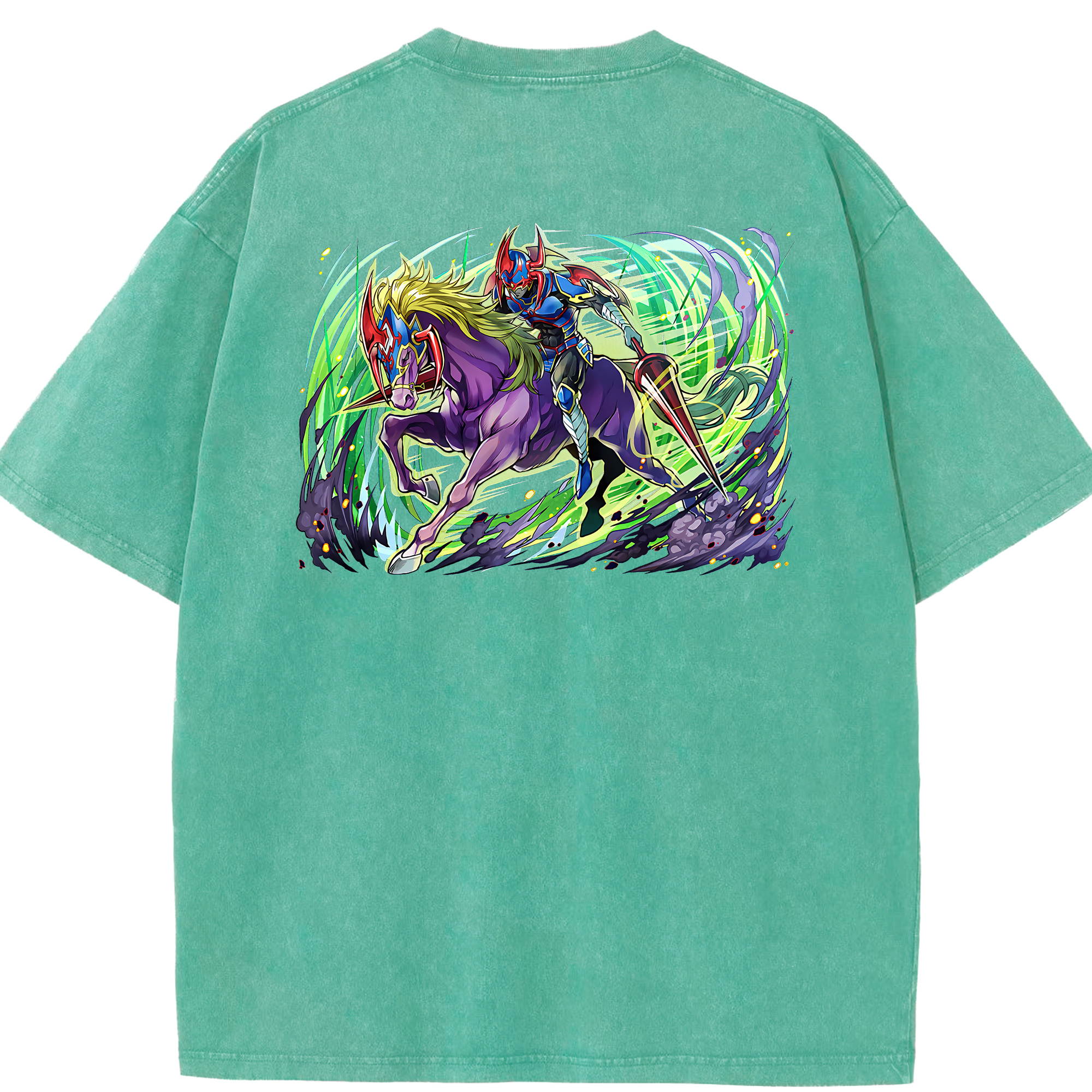 （画像用） 遊☆戯☆王 Yu-Gi-Oh! 綿100% ヴィンテージ風 半袖Tシャツ（背面プリント）